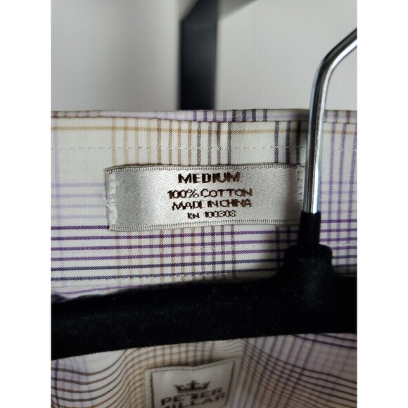 Peter Millar Shirt Mens Medium Button Up Long Sleeve Plaid Preppy Adults - Picture 2 of 10
